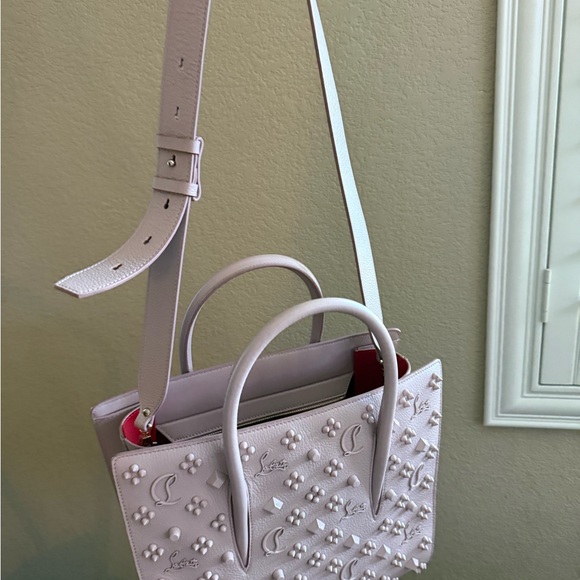 Christian Louboutin Blush Pink Studded Satchel - Picture 15 of 15